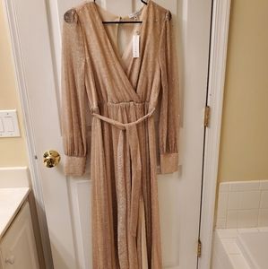 NWT - Baltic Born Abigail Maxi Dress in Champagne, Size Medium